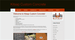 Desktop Screenshot of kitsapconcrete.com