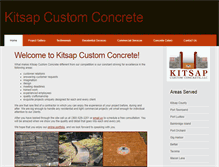 Tablet Screenshot of kitsapconcrete.com